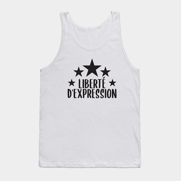 Liberté d'Expression Tank Top by BlueZenStudio